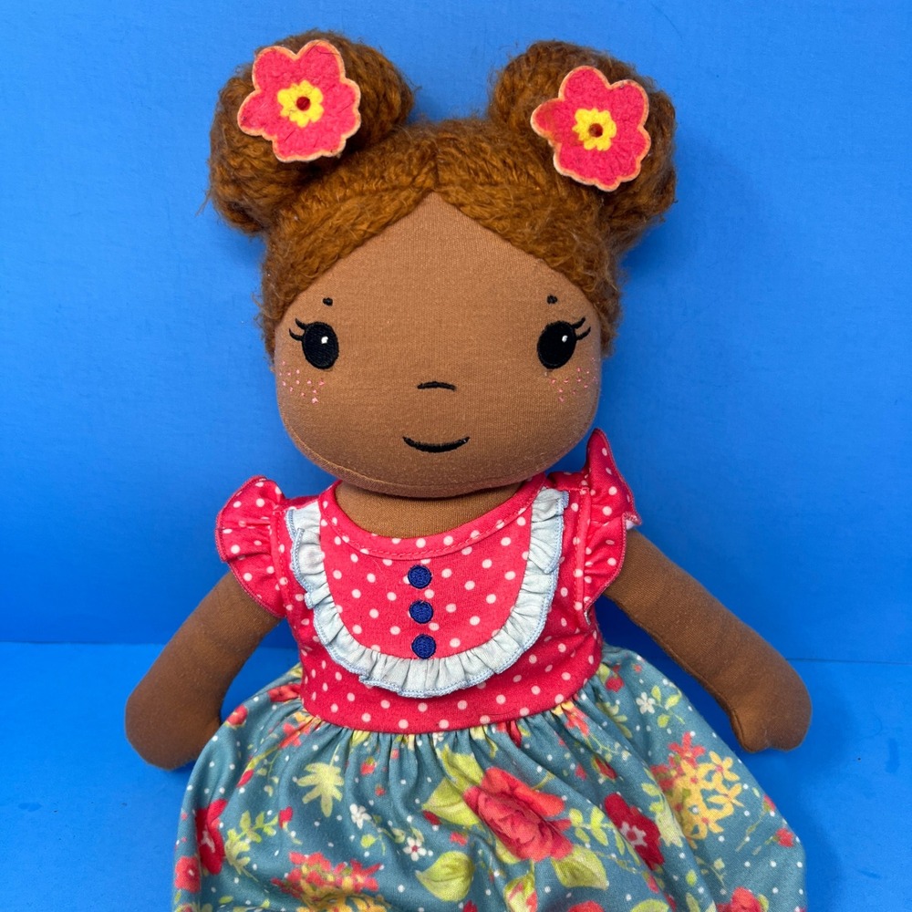 Matilda Jane Olivia Rag Doll 19 Inch Multicolor Floral Polka Dot Dress 28514A - Picture 16 of 16